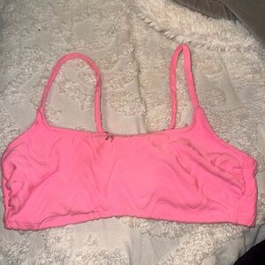Wild Fable Pink Textured Bralette Bikini Top – Size Medium